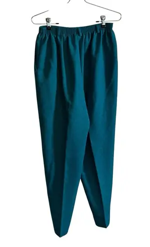 VTG Alfred Dunner Women’s Pants Size 14 Turquoise Elastic Waist Grannycore