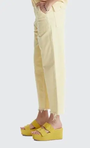 MOTHER The Patch Pocket Ankle Fray Jean in Sun Dress Wash Size 24