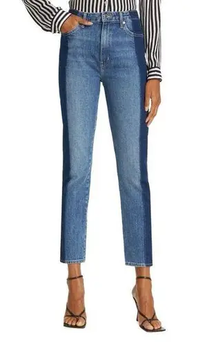 Derek Lam 10 Crosby Kate Colorblocked High Waist Straight Leg Jeans Sz 24