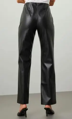 Peter Som Leather Split Hem Pants Size 12