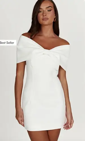 Meshki Gwyneth Off Shoulder White Dress