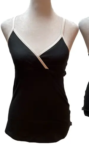 VSX Sexy Sport Made Sexy By Victoria's Secret Black with White Tank Top Small