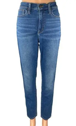 J.Crew Women's Blue Medium Wash 9" High Rise Skinny Leg Denim Jeans Pants Sz 29
