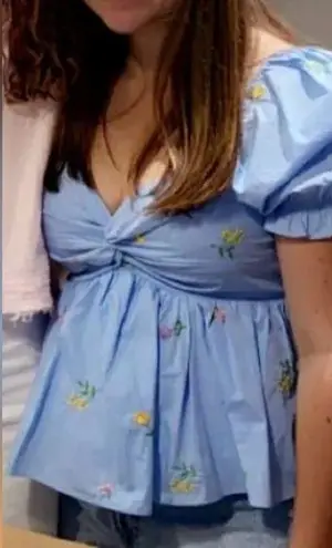 English Factory Embroidered top