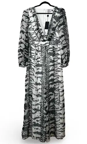 NWT PATBO x Alessandra Ambrósio Wide Leg Black White Jumpsuit Sz 10