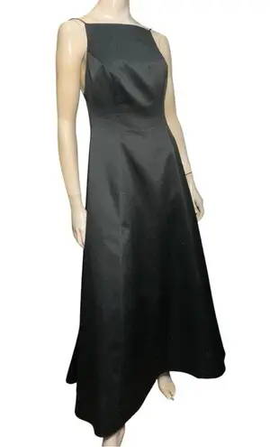 ABS Allen Schwartz Evening Women’s Size 8 Black Low Back Formal Dress Gown