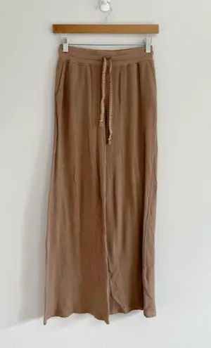Faherty Roscoe Legend Rib Wide Leg Pants In Brownie XS