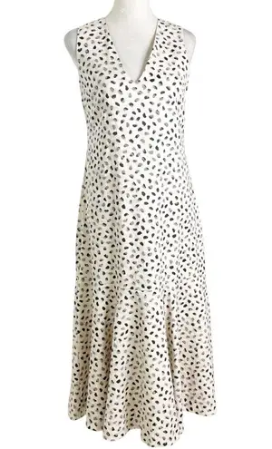 Hunter Bell Sleeveless Jensen Midi Dress Cream Black Size XS