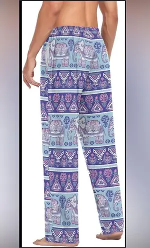 Unbranded Women’s Elephant Tribal Bohemia Pajama Pants Separate Bottoms Sz L