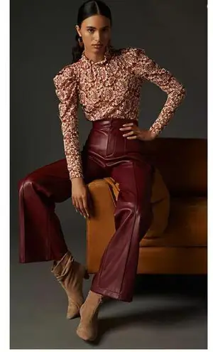 NWOB Anthropologie Silent D Tach Slouchy Suede Ankle Boots Sz 37 (6.5) Brown