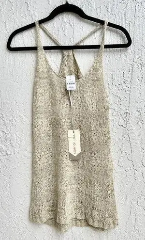 NWT Story Of Love Sleeveless Wool Alexi Tank Sweater Cream Women's One Size/ S