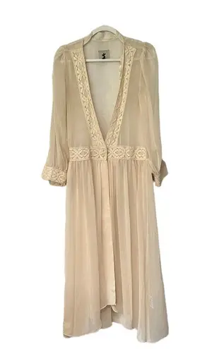 One Teaspoon  Lace Savanna Cream Kimono Cover Up