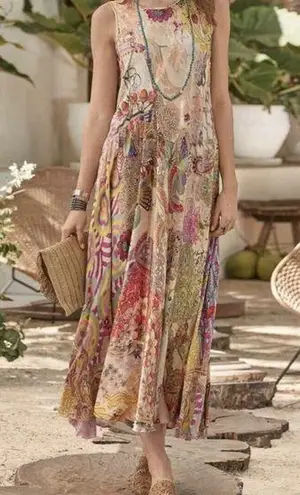 Johnny Was Alyssa Midi Maxi Boho Dress