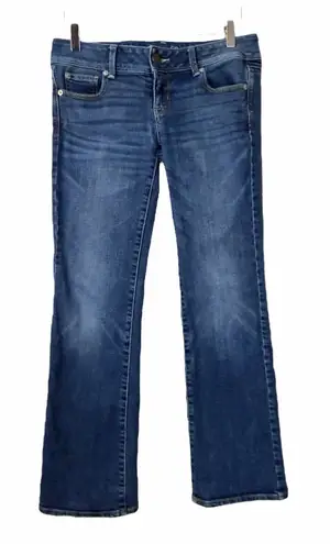 American Eagle  Women’s Jeans Slim Boot Stretch Low Rise Medium Wash Size 4 Short