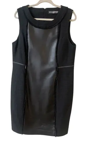 Karl Lagerfeld Paris black shift dress sz Large