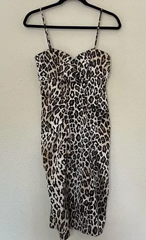XScape Xspace by Joanna Chen Leopard Animal Print Dress Size 8