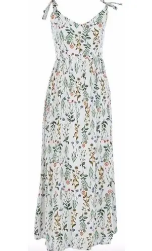 Tabitha Webb wildflower shoulder tie cottage core maxi dress
