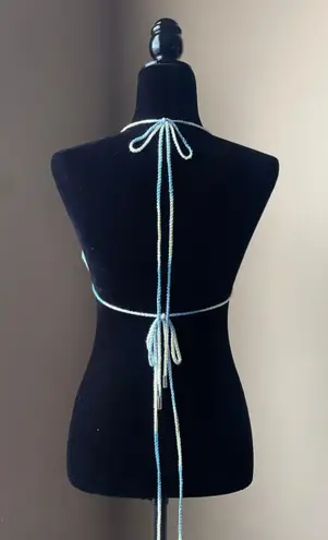 Handmade Festive Rave Waffle Bralette Top