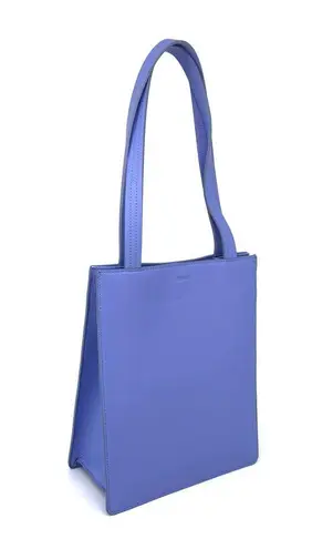 Baggu Medium Leather Retail Tote Bluebell