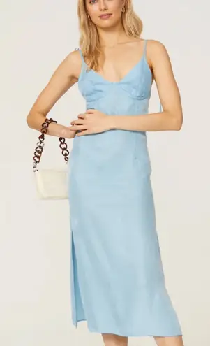 Corset Cami Sleep Dress Blue Size 6