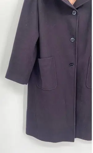 Jil Sander  Oversized Wool Cashmere Navy Blue Longline Overcoat Size 38