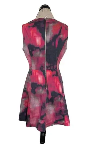 Piol Womens Dress Size Small Tie Dye Fit Flared Colorful Short Office Work Wear