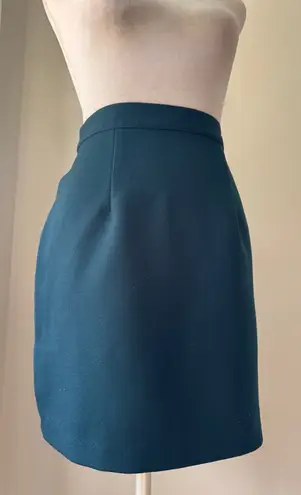 Wrapper Vintage ‘90s Just for Wraps by Dark Teal Pencil Mini Skirt