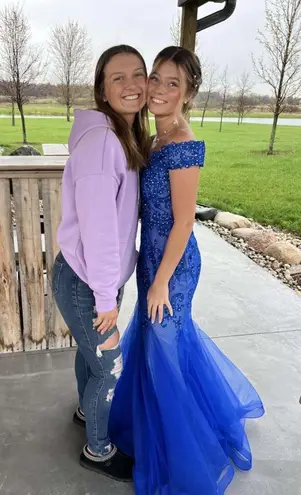 Camille La Vie Blue Prom Dress