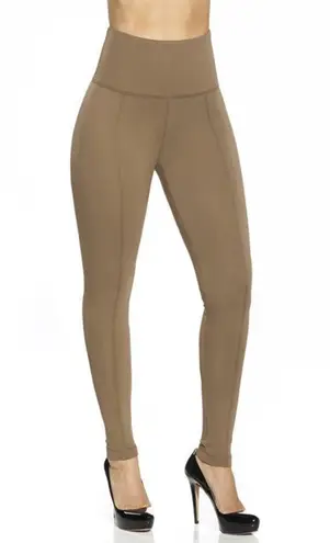 Lysse Center Seam Ponte Leggings in Latte