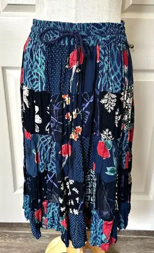 Blue patchwork Indian skirt Blue Size undefined