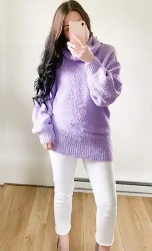 Jason Maxwell Light Purple Oversized Cowl neck Sweater Medium