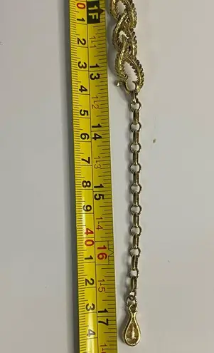 Vintage Coro Signed Gold Tone Necklace Leaves Branches Flower Extender Stunning