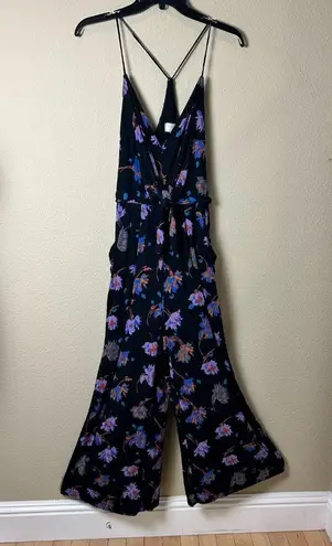 Anthropologie Moulinette Soeurs Black Floral Romper Jumpsuit Size XS