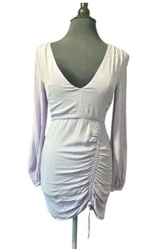 L'Academie  Pearl Ruched Dress in Lilac Size S