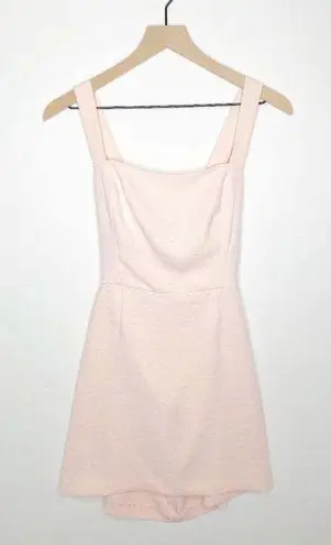 Wilfred Aritzia  Aperture Tie Back Mini Dress Square Neck in Petal Pink Size 6