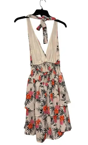 Madden NYC Halter Mini Dress Small Pink