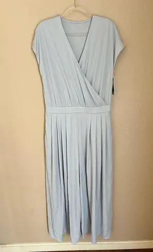 Halara  NWT V-Neck Short Sleeve Pocket Wide Leg Flowy Waffle Jumpsuit Size XL - Image 3