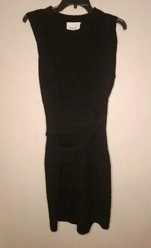3.1 Phillip Lim Draped Wool Twist Tank Sweater Dress Ribbed Knit