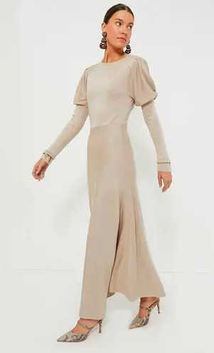 NWT Tuckernuck POMANDER PLACE Brielle in Tan Knit Maxi Sweater Dress S