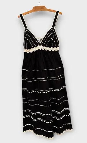 Sea New York Black Ryleigh Ric Rac Sleeveless Dress Size 6