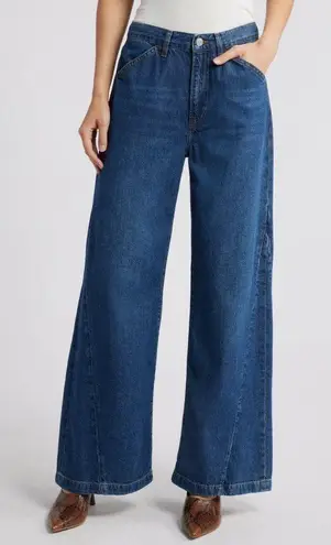 Frame Le Baggy Palazzo Wide Leg Jeans in Bryce. Size 31. MSRP $288