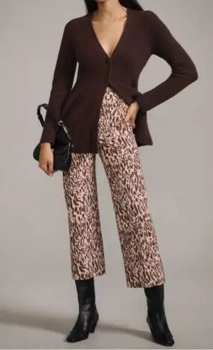 Anthropologie  Maeve The Colette Cropped Wide-Leg Pants, Size 28