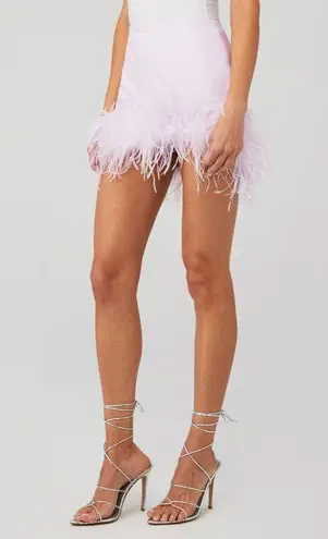 Lamarque Magnolia Vegan Leather Mini Skirt Pink Parasol Womens Size XS