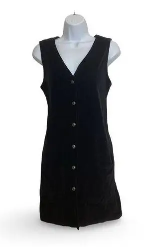 Vintage Studio Wear Corduroy Dress Black Size M