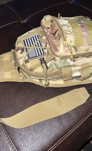 Desert Camo Crossbody Bag Brown