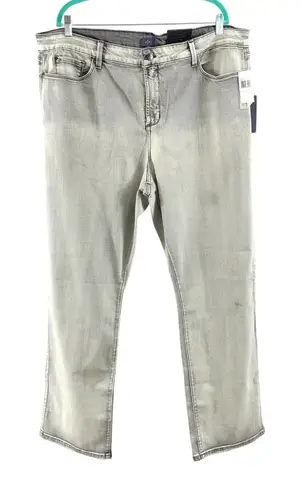 NYDJ Not Your Daughters Jeans Marilyn Straight Leg Slimming Stretch Gray 22W