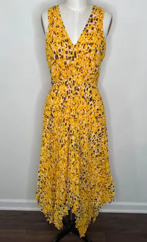 Derek Lam 10 Crosby Pleated Asymmetrical Midi Dress