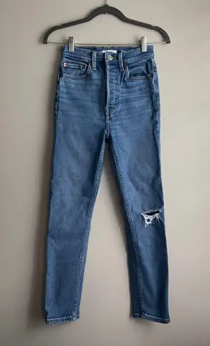 RE/DONE 90s Ultra High Rise Ankle Crop Jeans