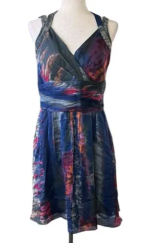 Andrew Marc Silk Watercolor Dress
