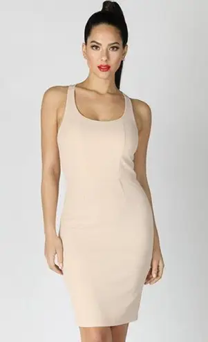 NIKIBIKI NEW Almond Beige Square Neck Cross Back Dress Size Small, Medium or Large